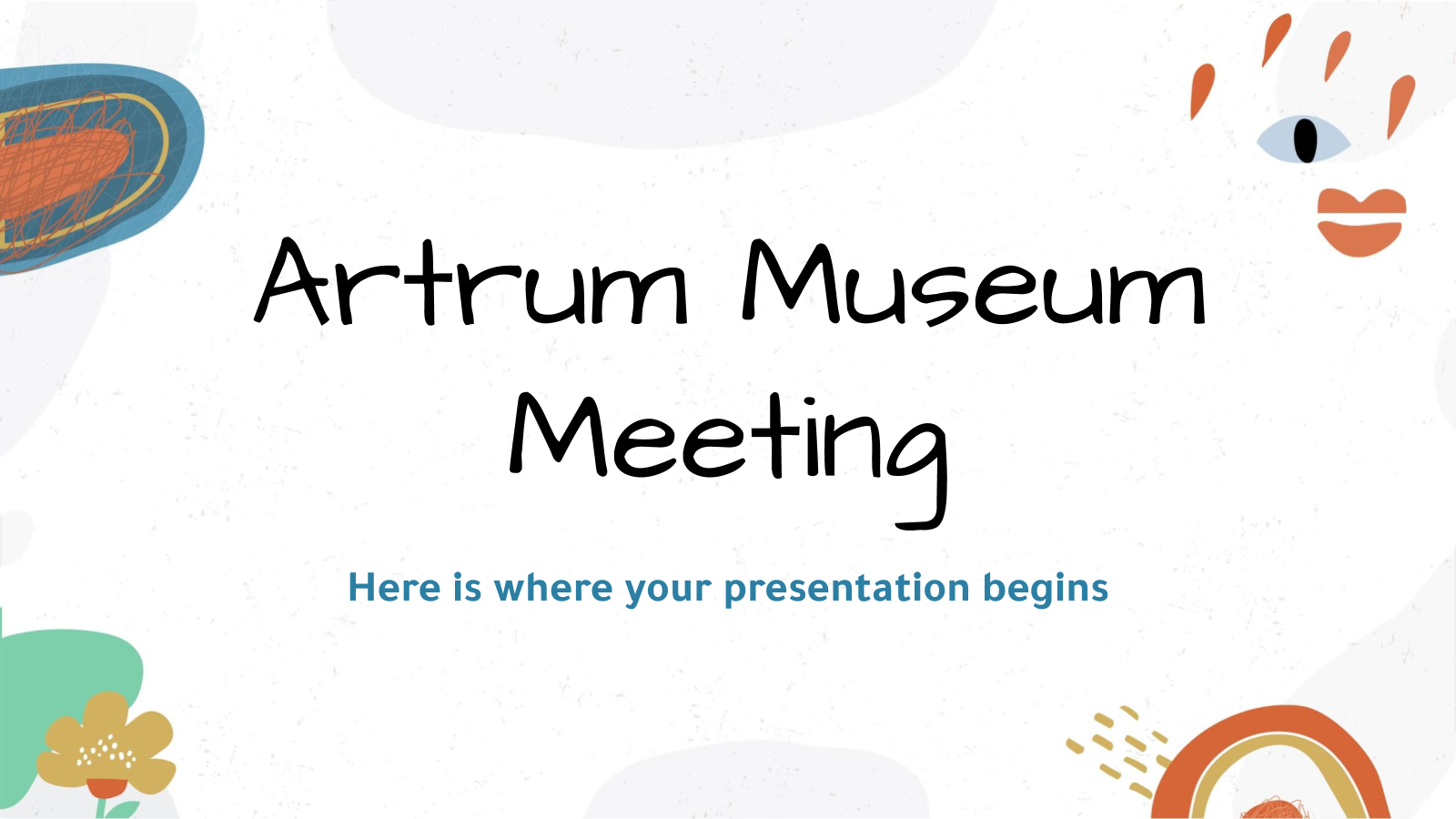 Artrum博物馆会议PPT模板
